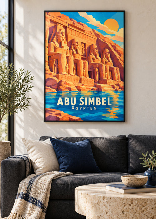 Abu Simbel – Ägypten – mockup-schwarz