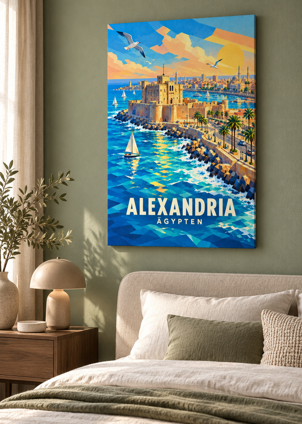 Alexandria – Ägypten – mockup-leinwand