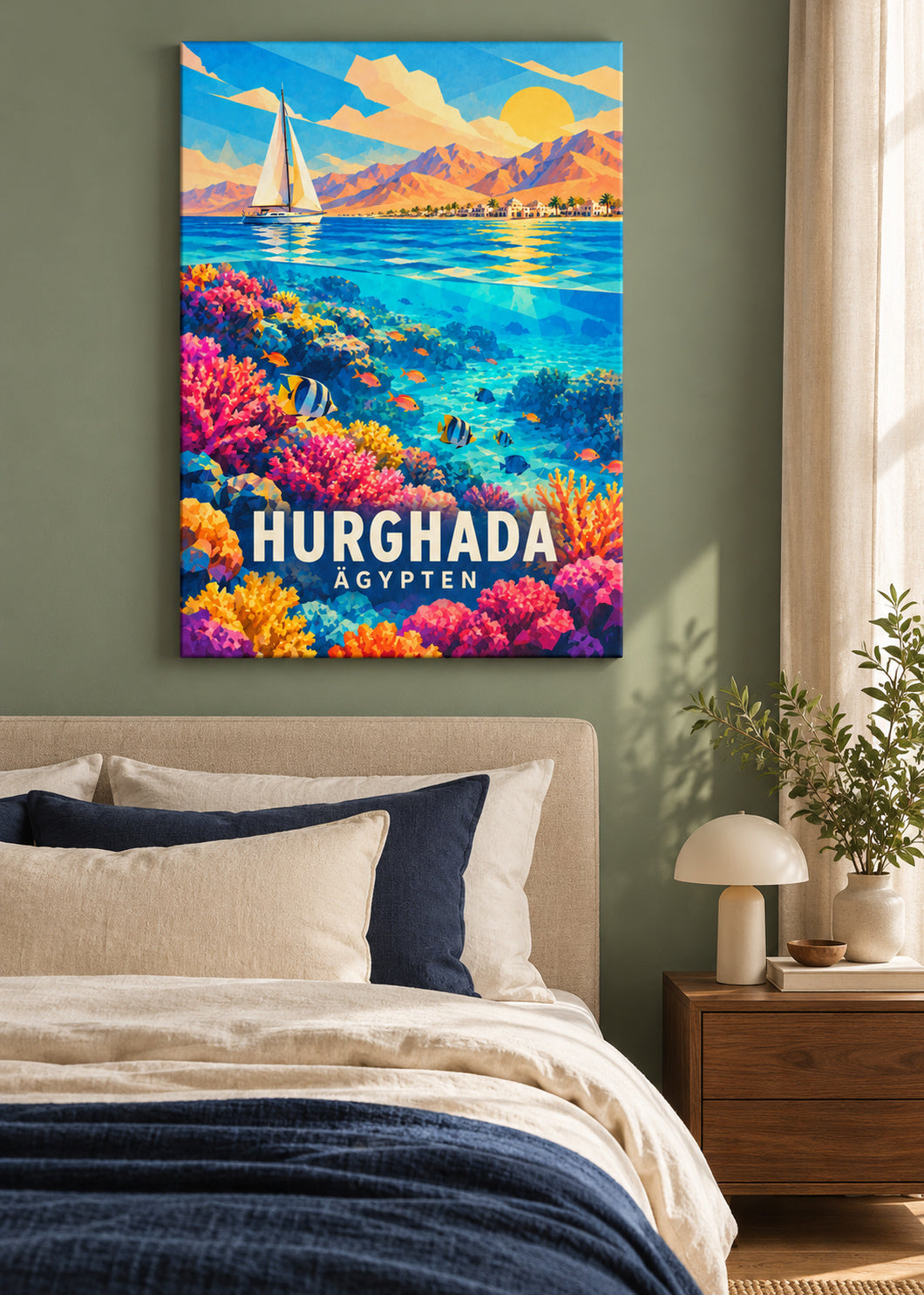Hurghada – Ägypten – mockup-leinwand