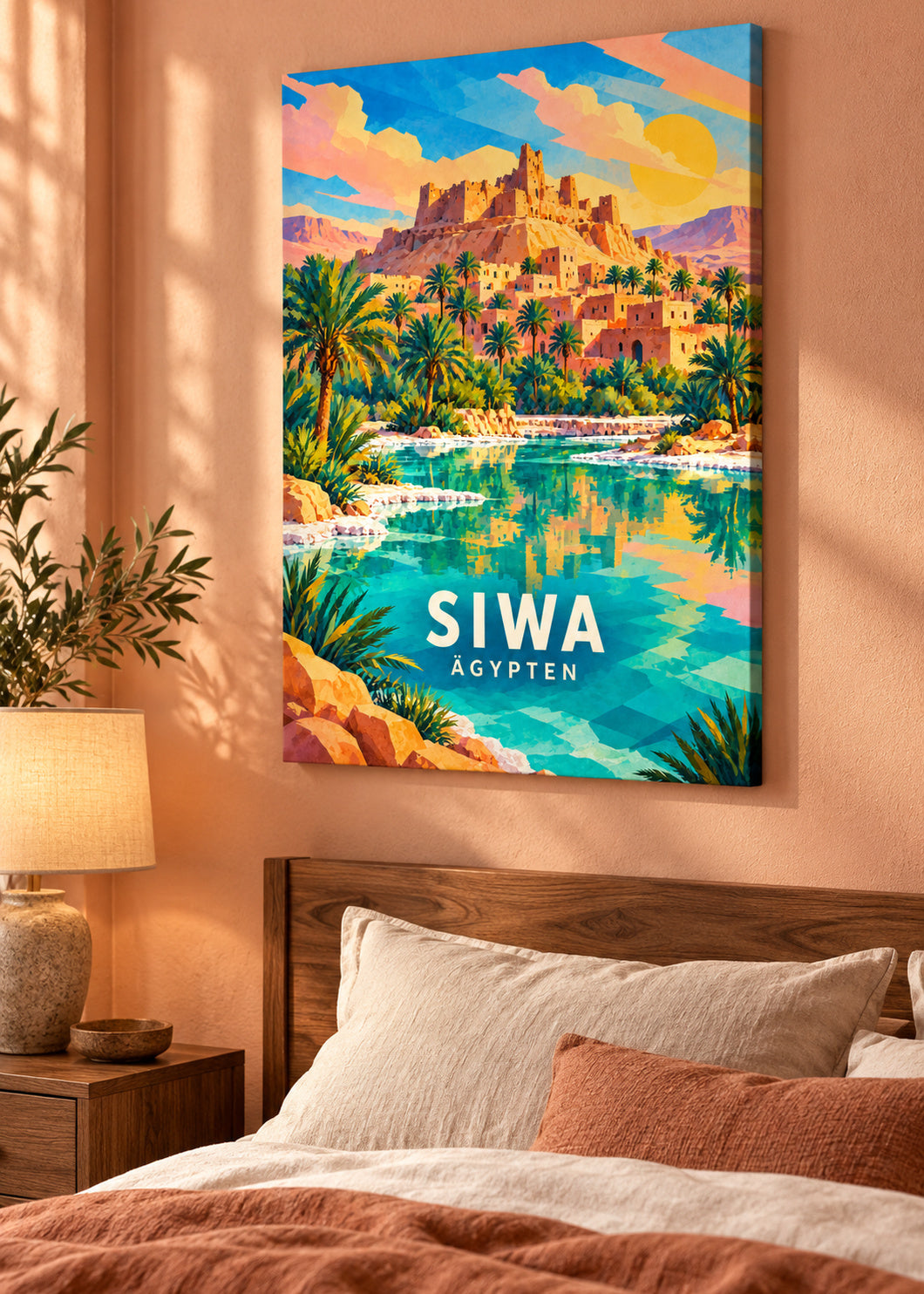 Siwa – Ägypten – mockup-leinwand
