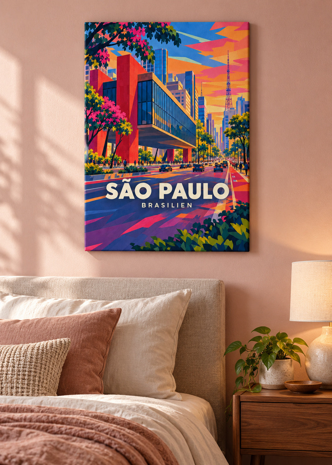 São Paulo – Brasilien – mockup-leinwand