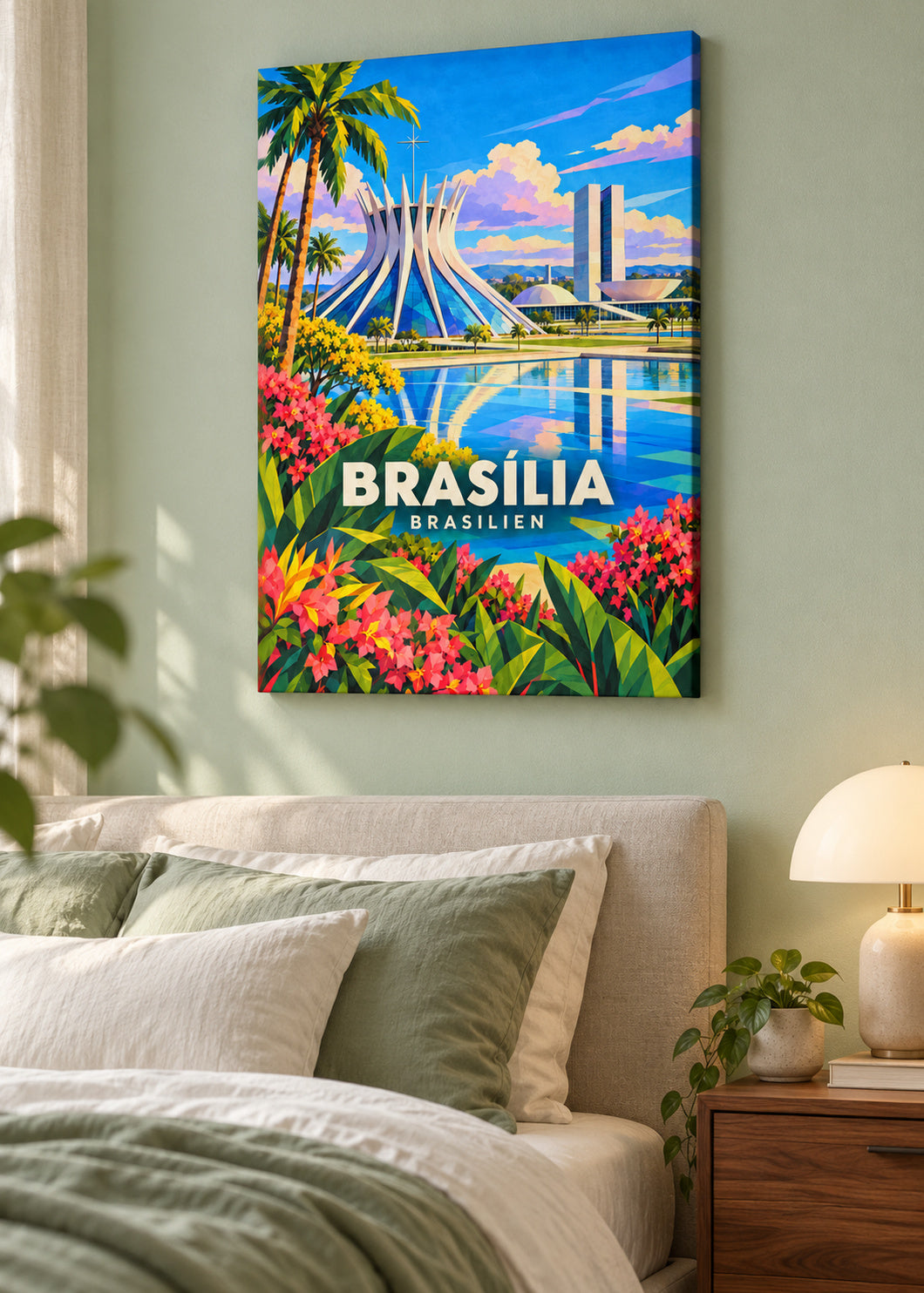 Brasília – Brasilien – mockup-leinwand