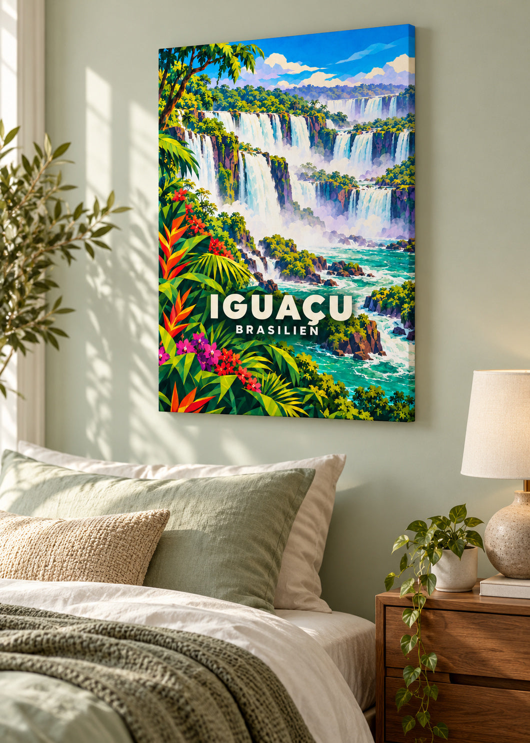 Iguaçu – Brasilien – mockup-leinwand