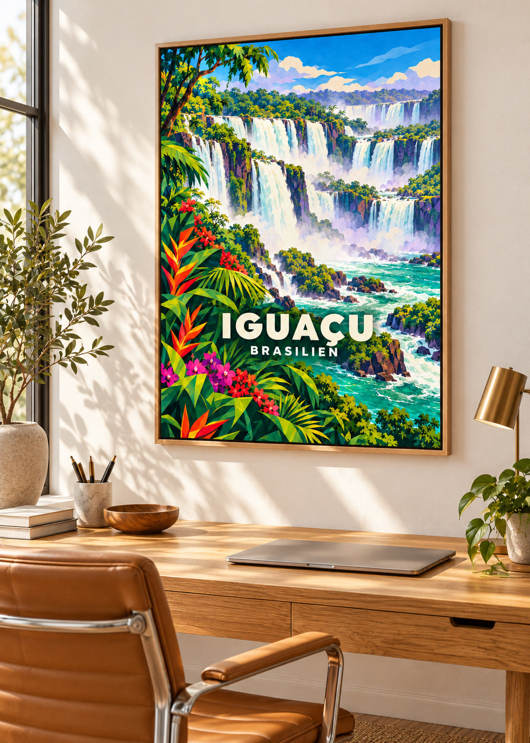 Iguaçu – Brasilien – mockup-naturholz