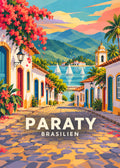 Paraty – Brasilien – Geometrische Illustration