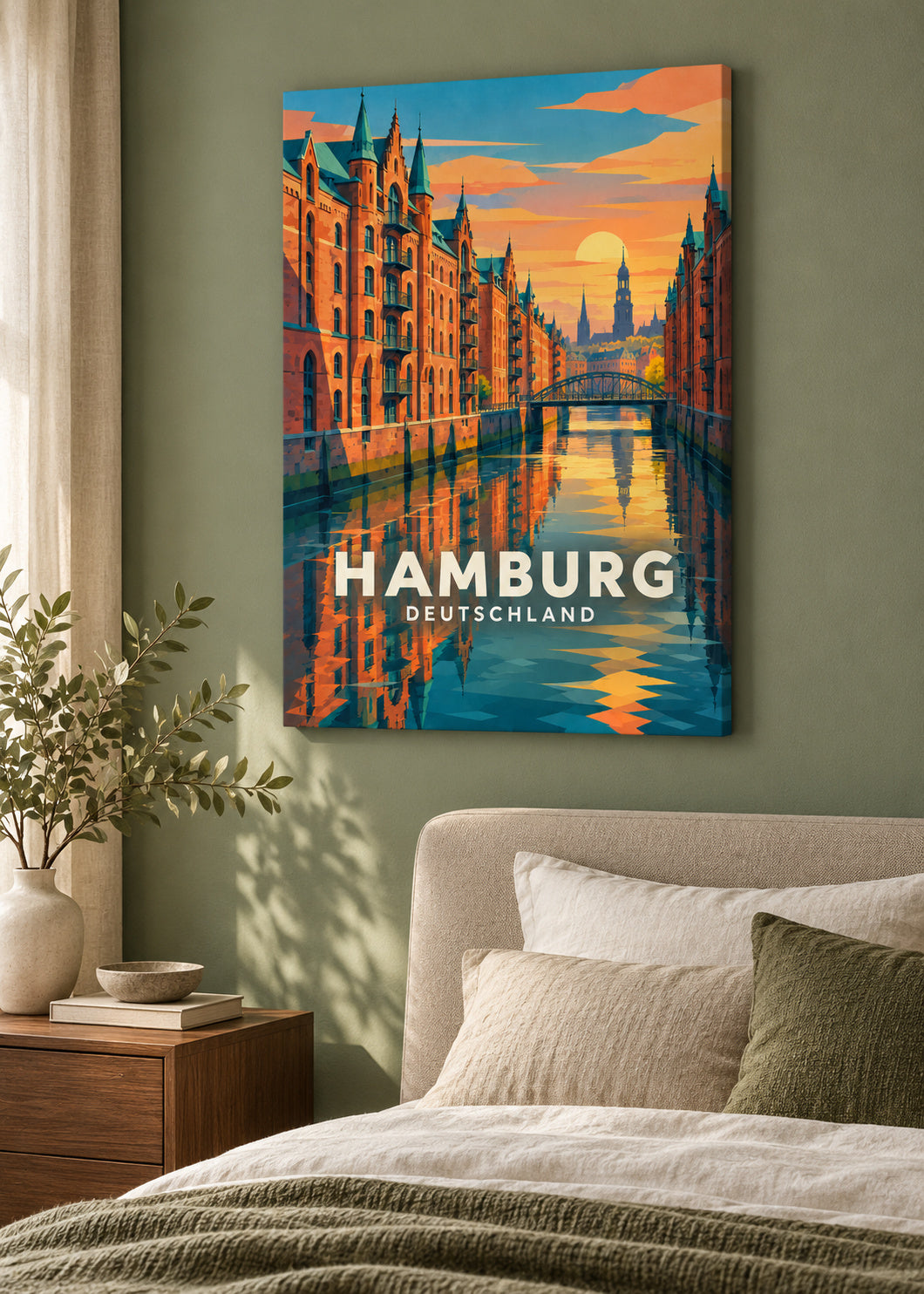 Hamburg – Deutschland – Leinwand ohne Rahmen