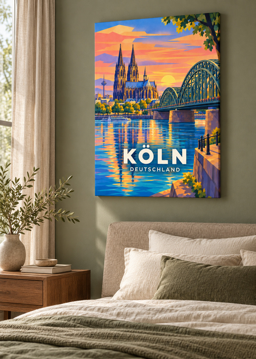 Köln – Deutschland – Leinwand ohne Rahmen