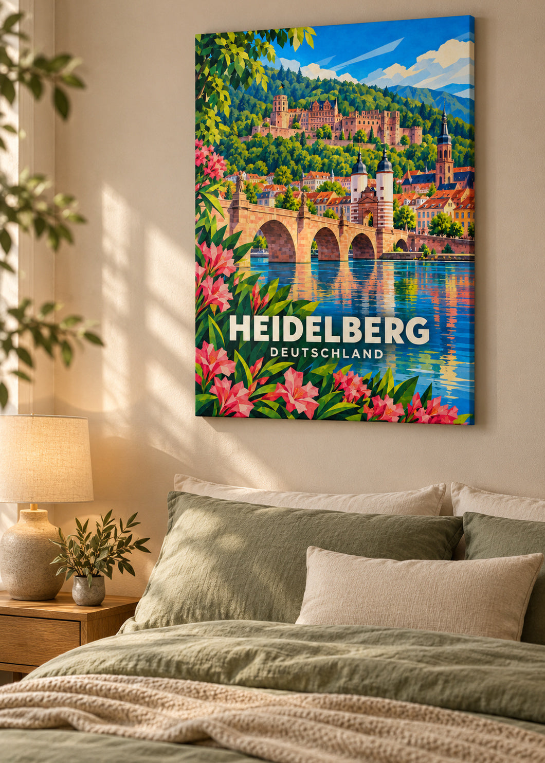 Heidelberg – Deutschland – Leinwand ohne Rahmen