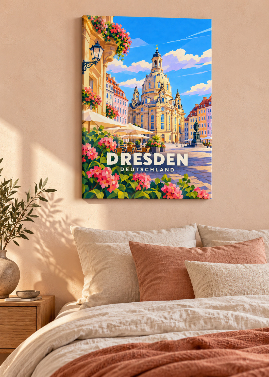 Dresden – Deutschland – Leinwand ohne Rahmen