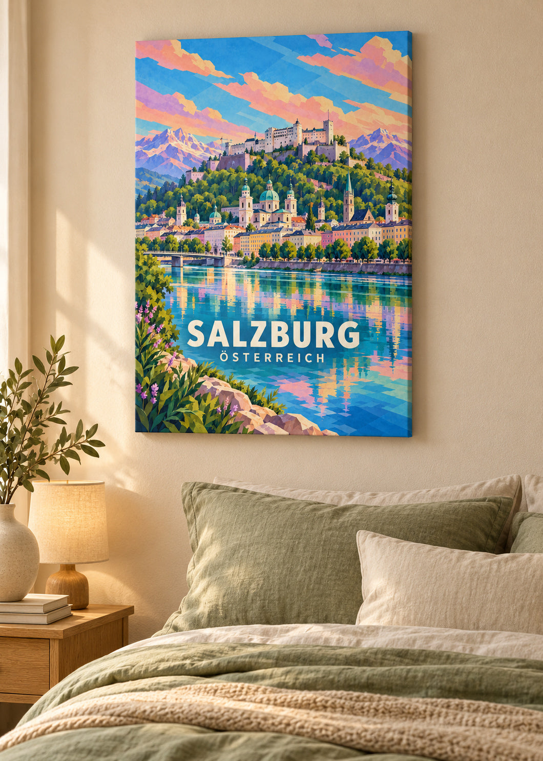 Salzburg – Österreich – Leinwand ohne Rahmen