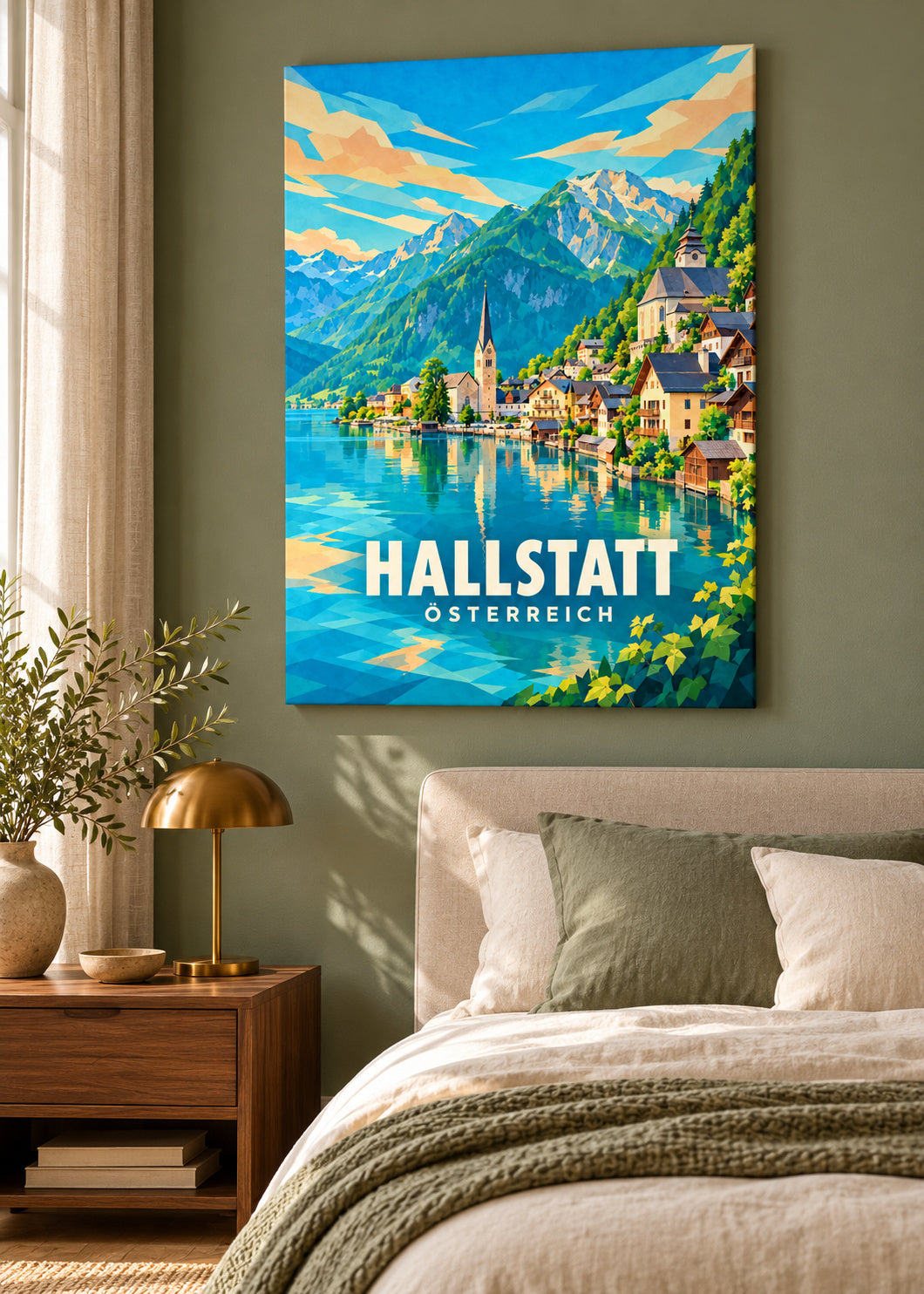 Hallstatt – Österreich – Leinwand ohne Rahmen