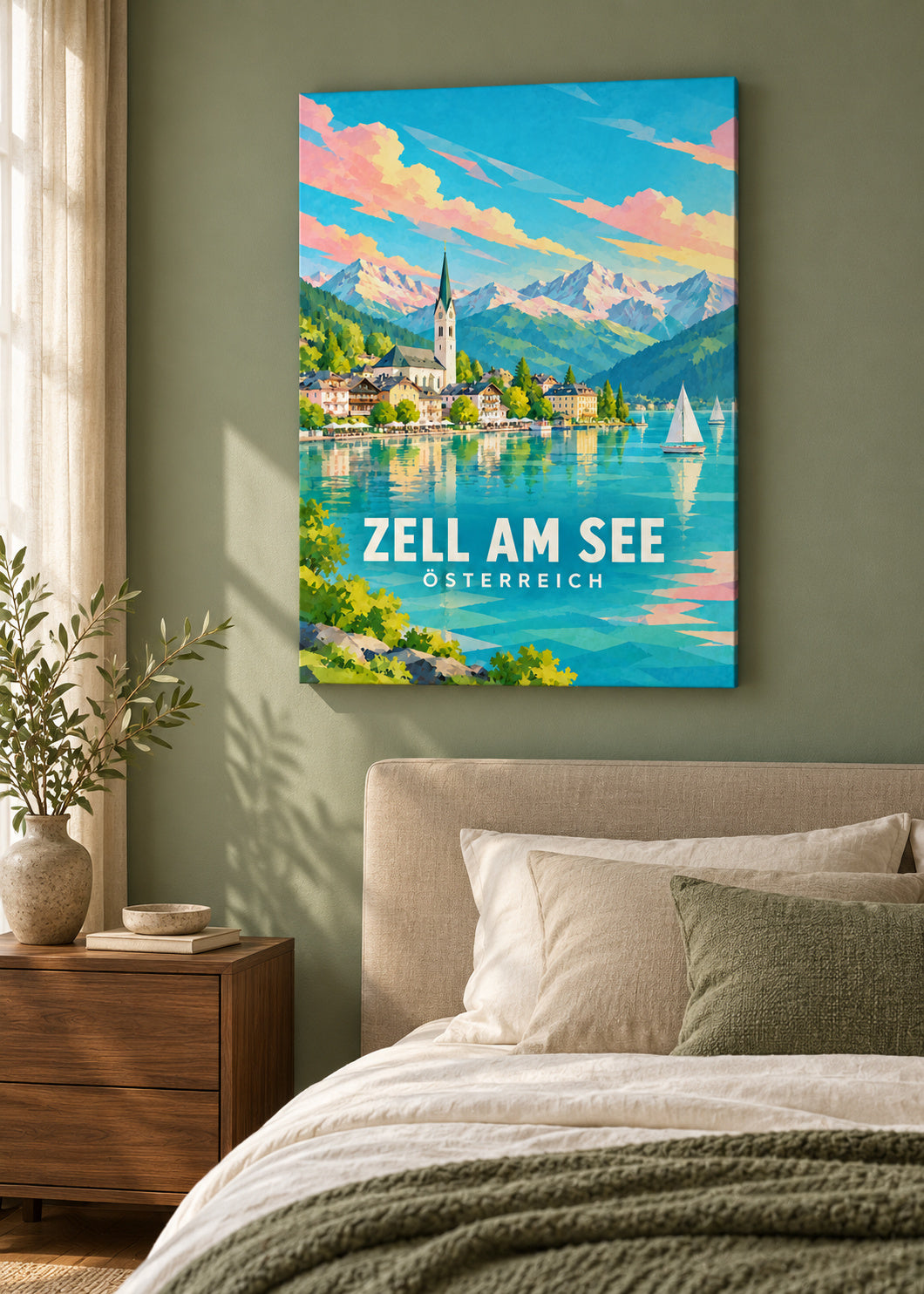 Zell am See – Österreich – Leinwand ohne Rahmen