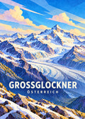 Großglockner – Österreich – Geometrische Illustration