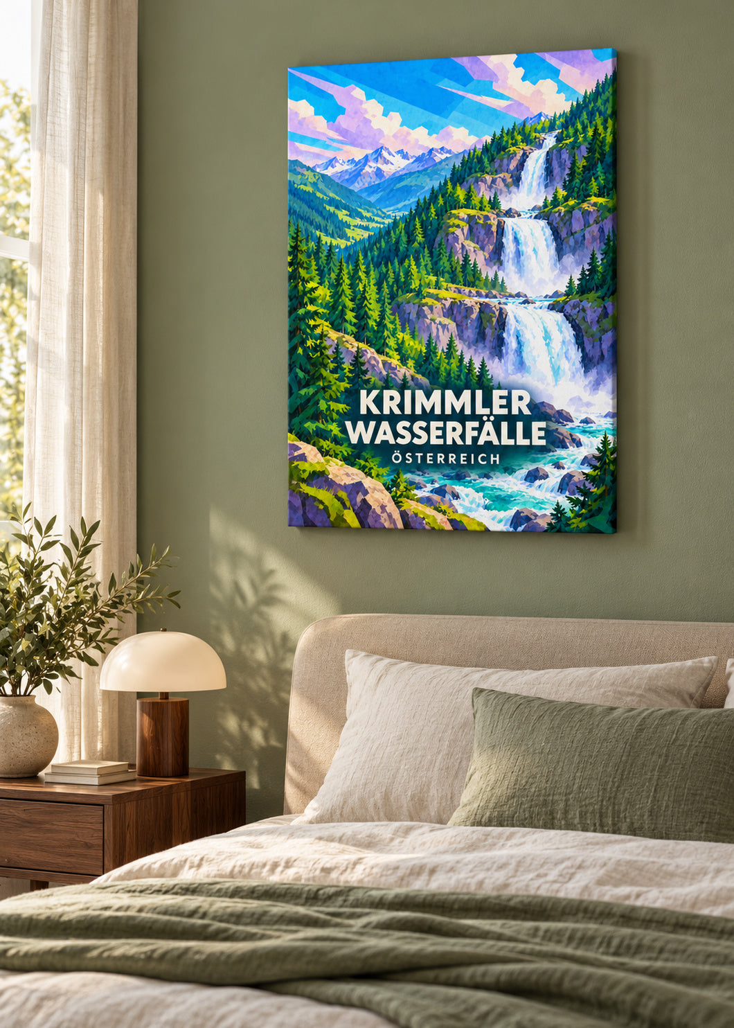Krimmler Wasserfälle – Österreich – Leinwand ohne Rahmen