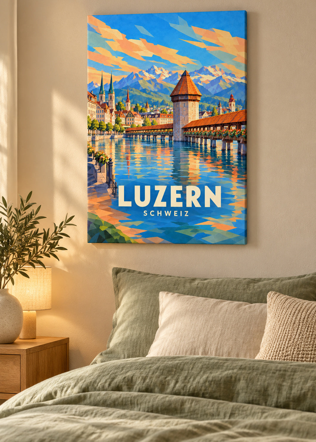 Luzern – Schweiz – rahmenlose Leinwand