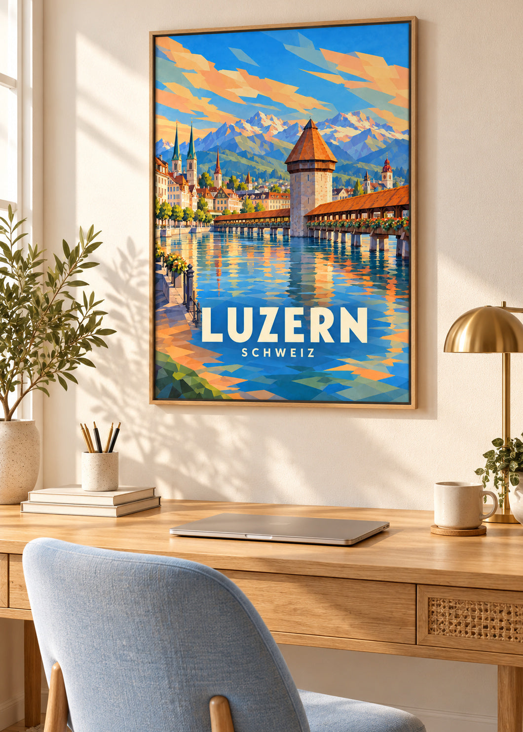 Luzern – Schweiz – Naturholz-Schattenfugenrahmen