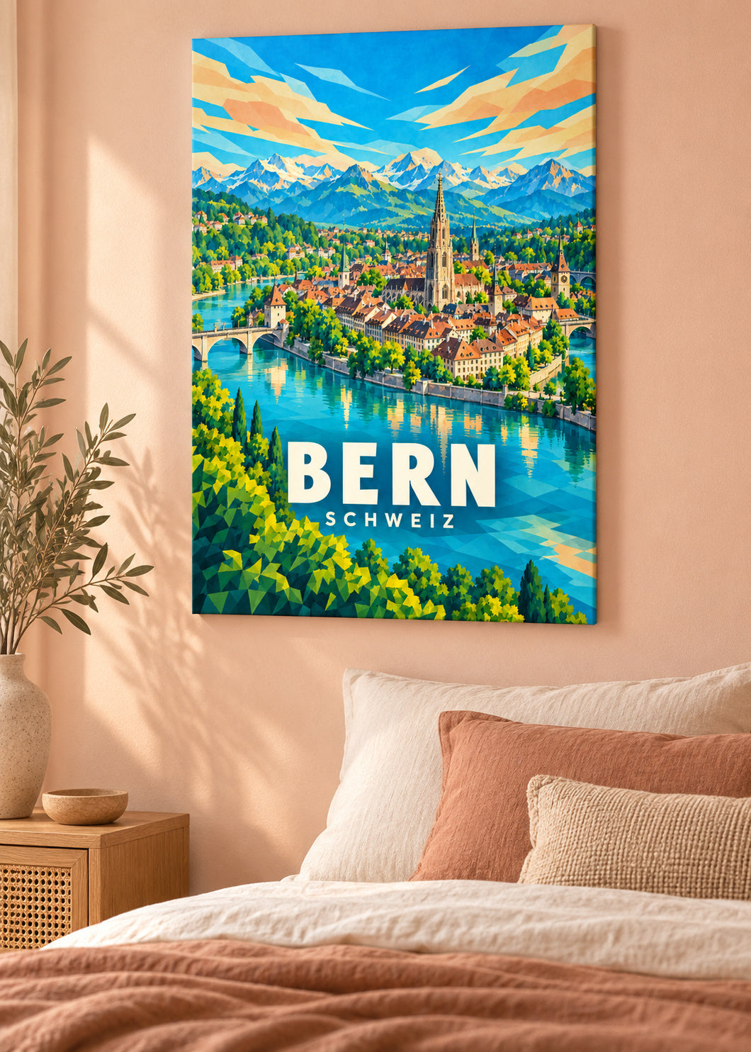 Bern – Schweiz – rahmenlose Leinwand