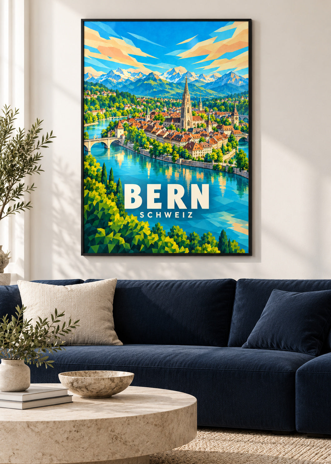 Bern – Schweiz – schwarzer Rahmen