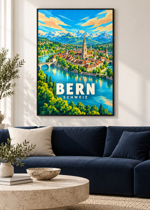 Bern – Schweiz – schwarzer Rahmen