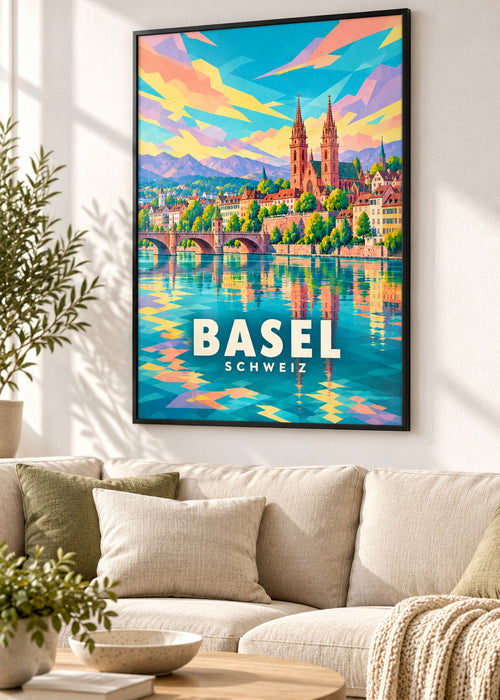 Basel – Schweiz – schwarzer Rahmen