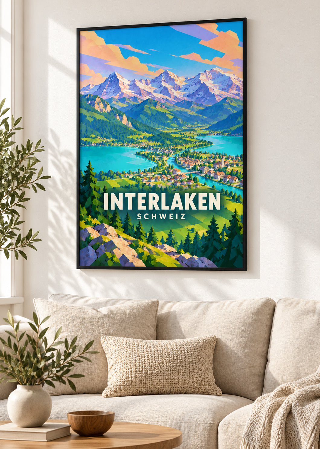 Interlaken – Schweiz – schwarzer Rahmen