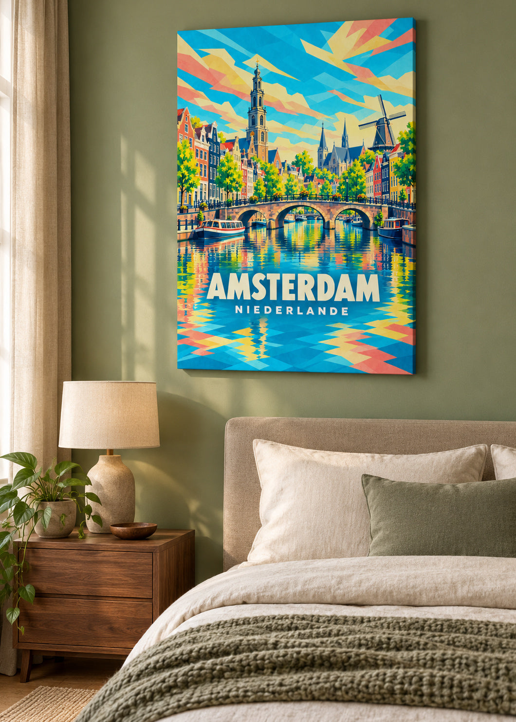Amsterdam – Niederlande – rahmenlose Leinwand