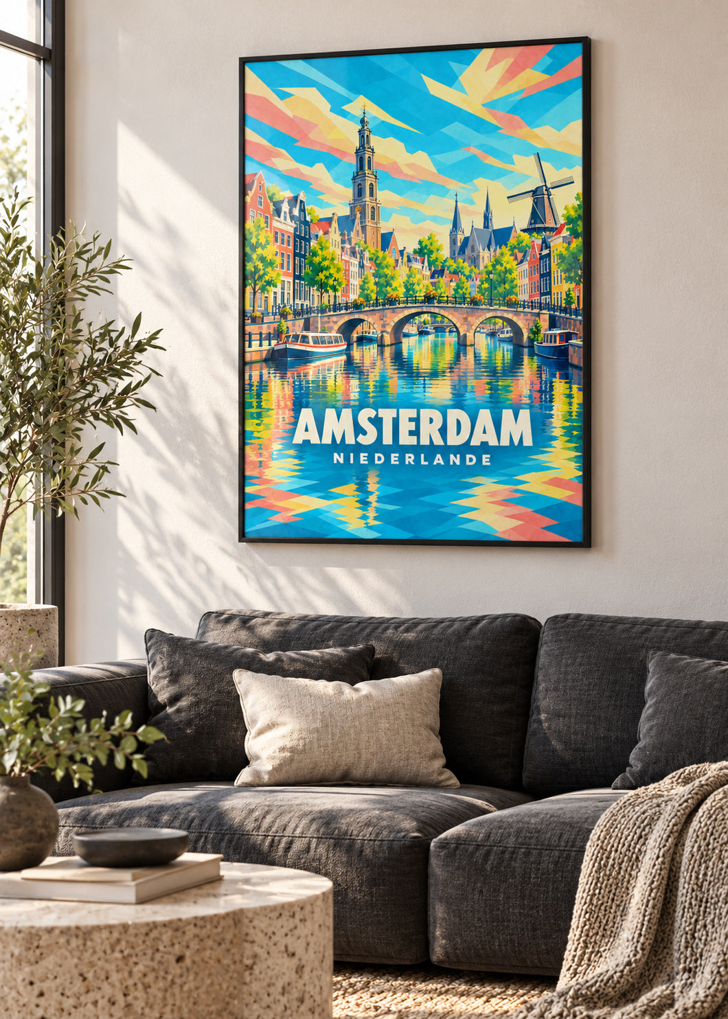 Amsterdam – Niederlande – schwarzer Rahmen