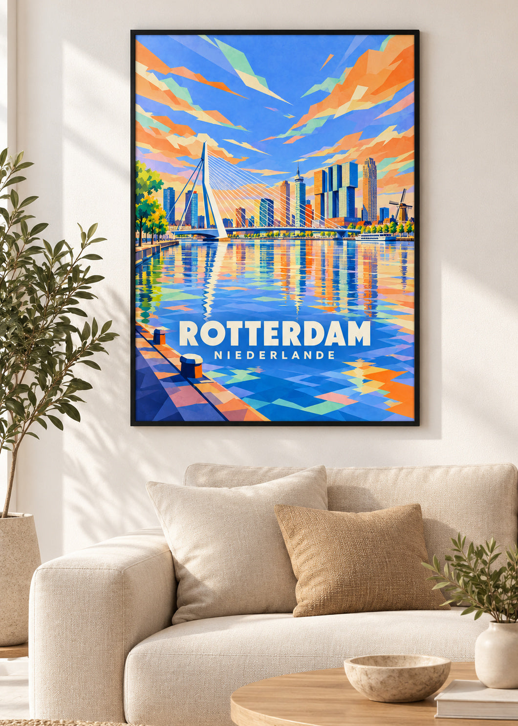Rotterdam – Niederlande – schwarzer Rahmen