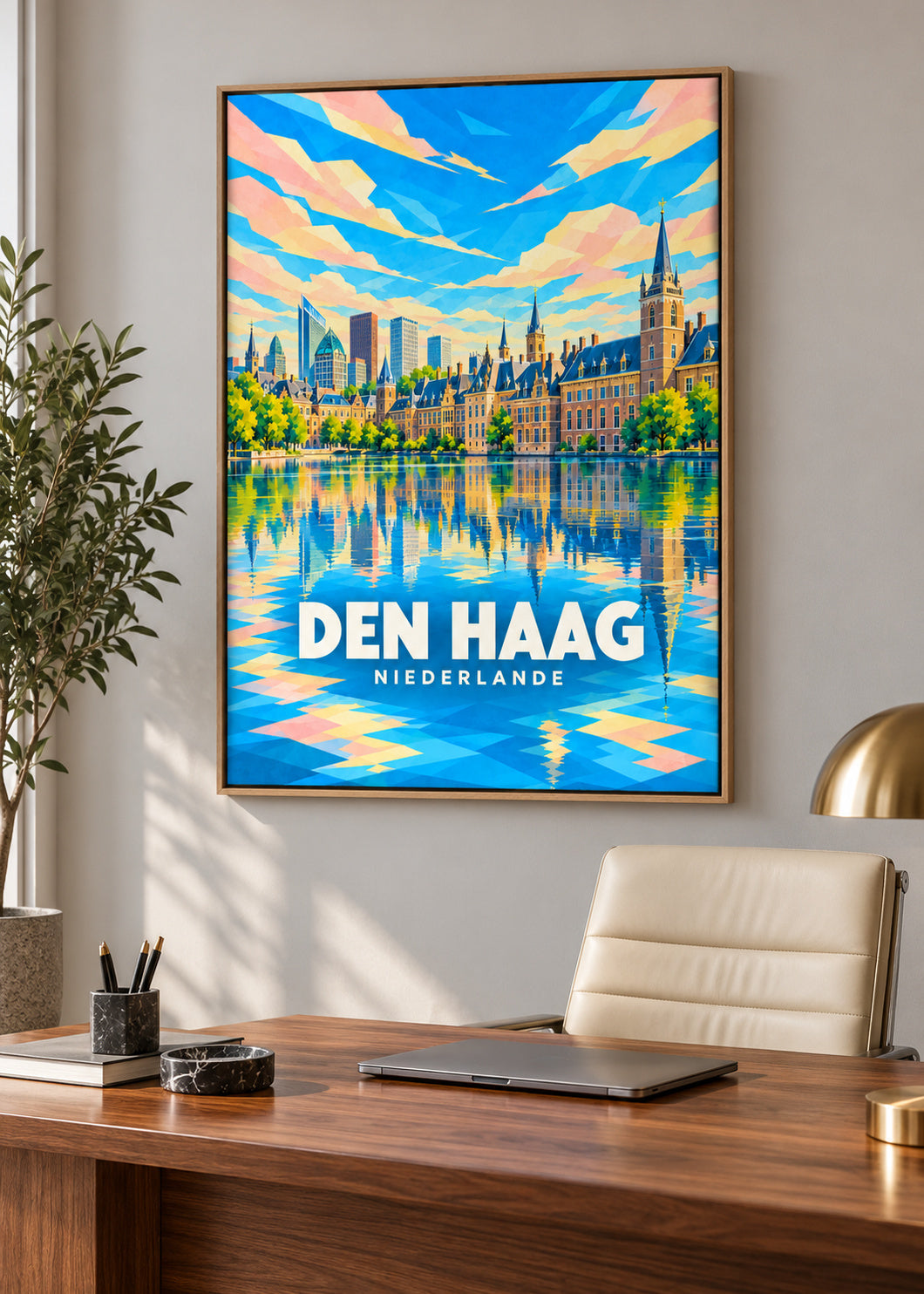 Den Haag – Niederlande – Naturholz-Schattenfugenrahmen