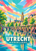 Utrecht – Niederlande – geometrische Illustration