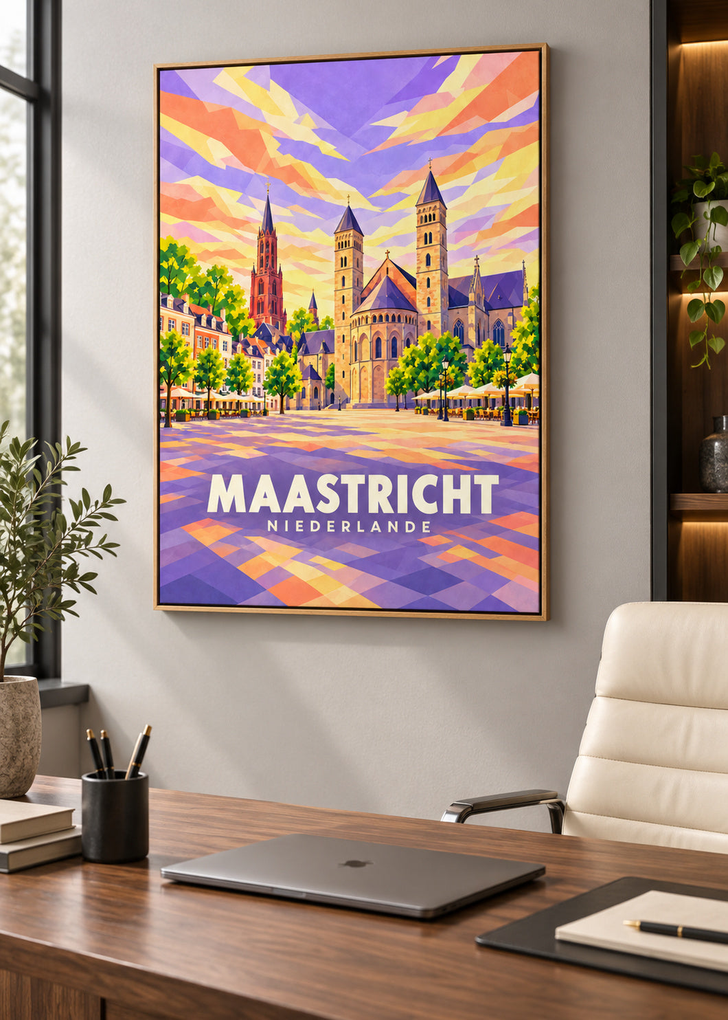 Maastricht – Niederlande – Naturholz-Schattenfugenrahmen