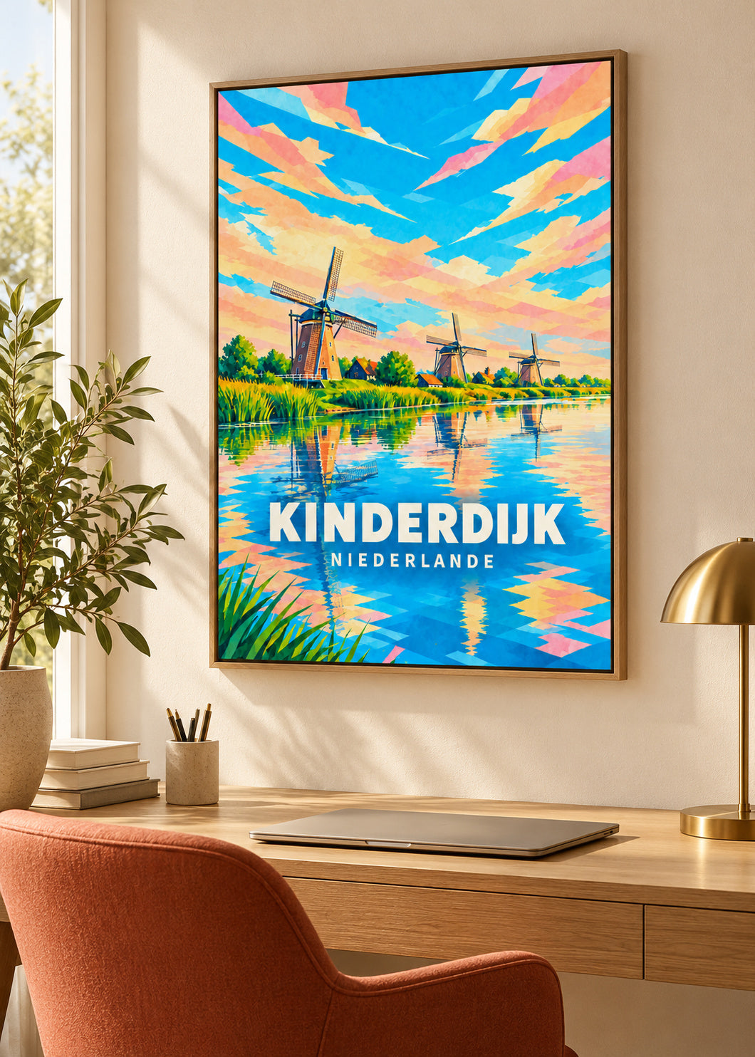 Kinderdijk – Niederlande – Naturholz-Schattenfugenrahmen