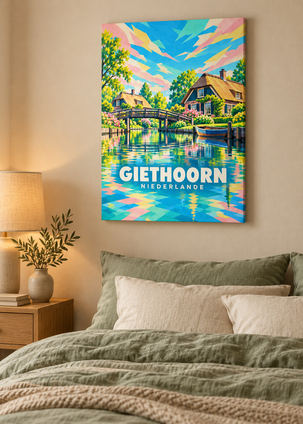 Giethoorn – Niederlande – rahmenlose Leinwand