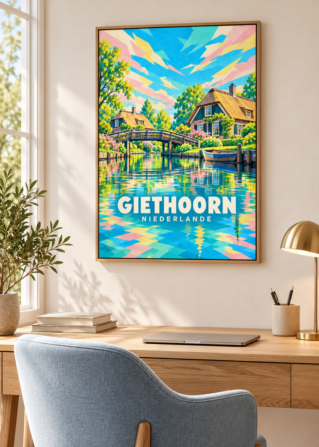 Giethoorn – Niederlande – Naturholz-Schattenfugenrahmen