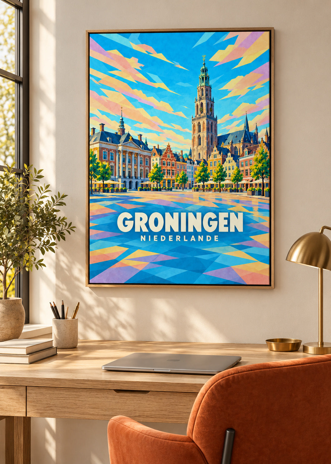 Groningen – Niederlande – Naturholz-Schattenfugenrahmen