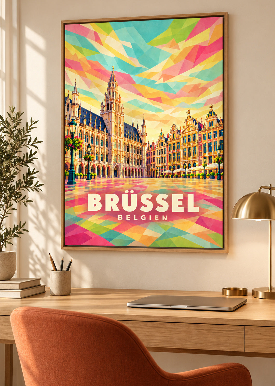 Brüssel – Belgien – Naturholz-Schattenfugenrahmen