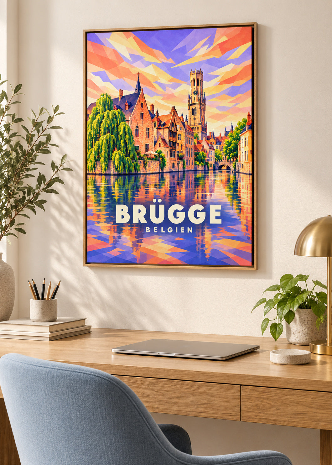 Brügge – Belgien – Naturholz-Schattenfugenrahmen
