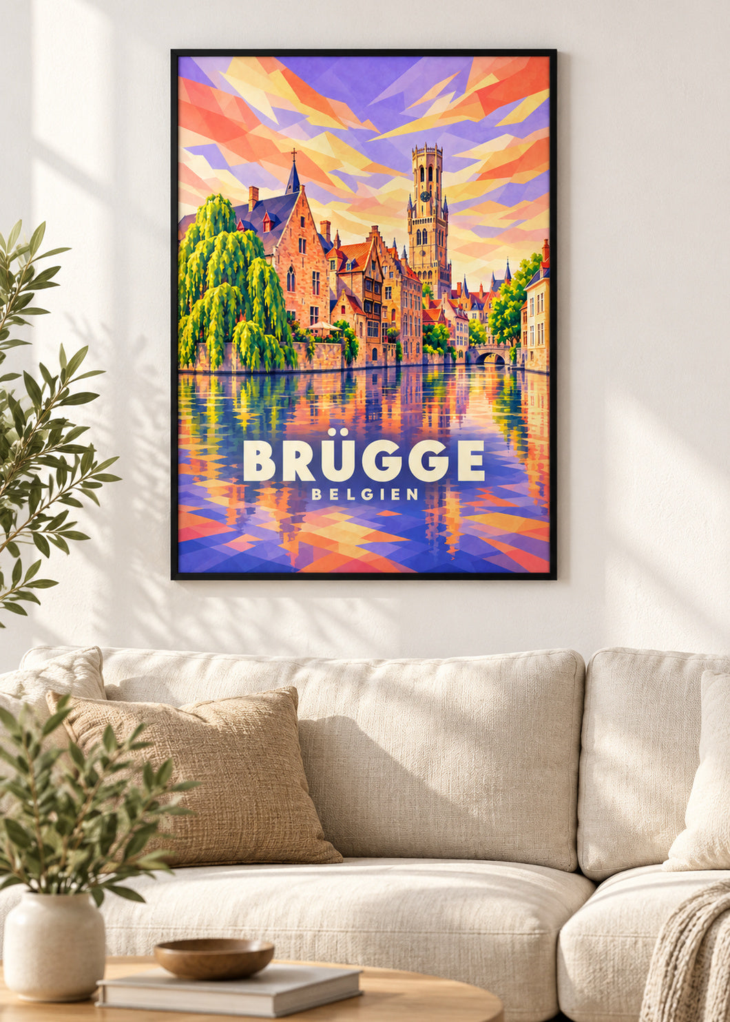 Brügge – Belgien – schwarzer Rahmen