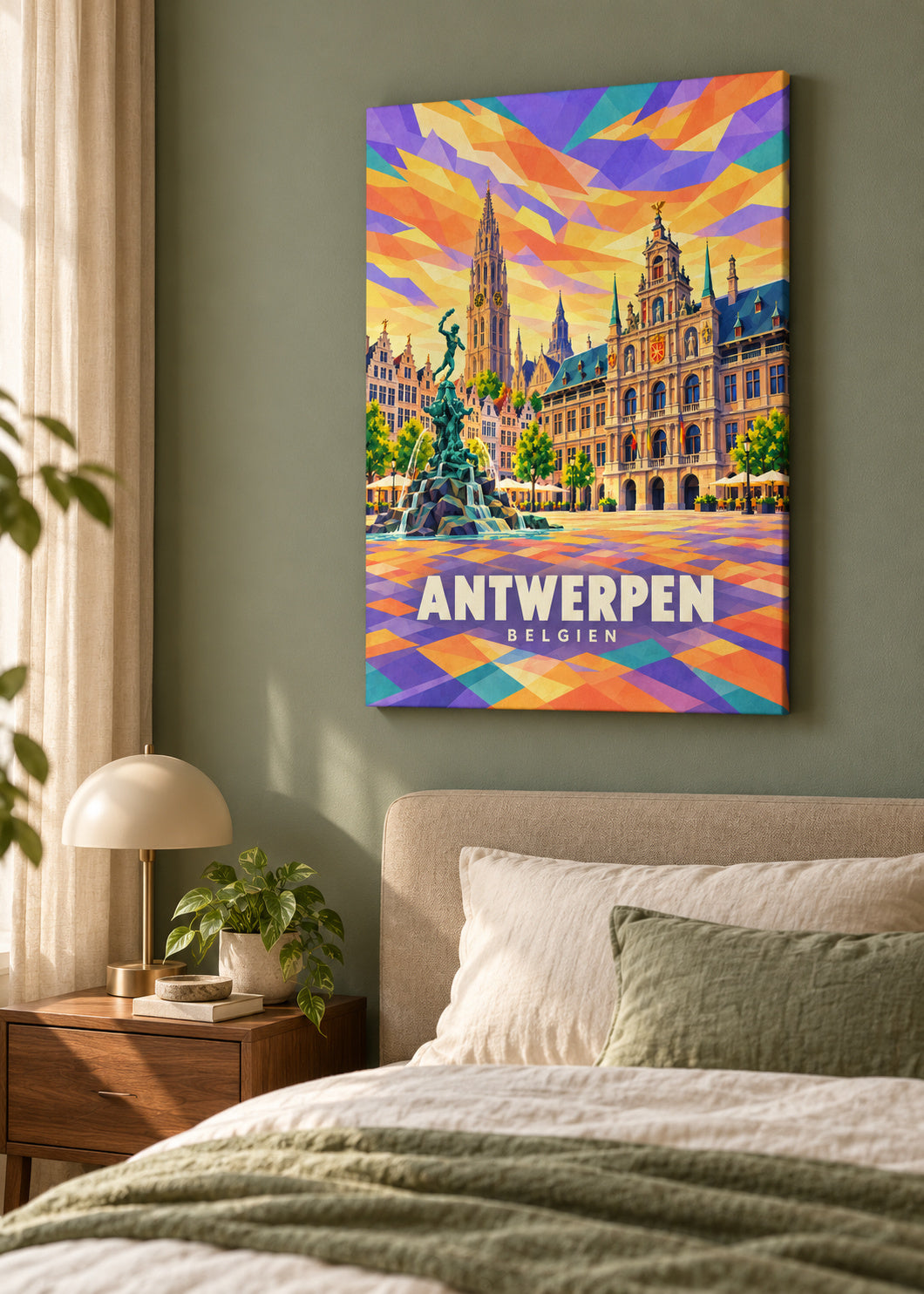 Antwerpen – Belgien – rahmenlose Leinwand