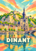 Dinant – Belgien – geometrische Illustration