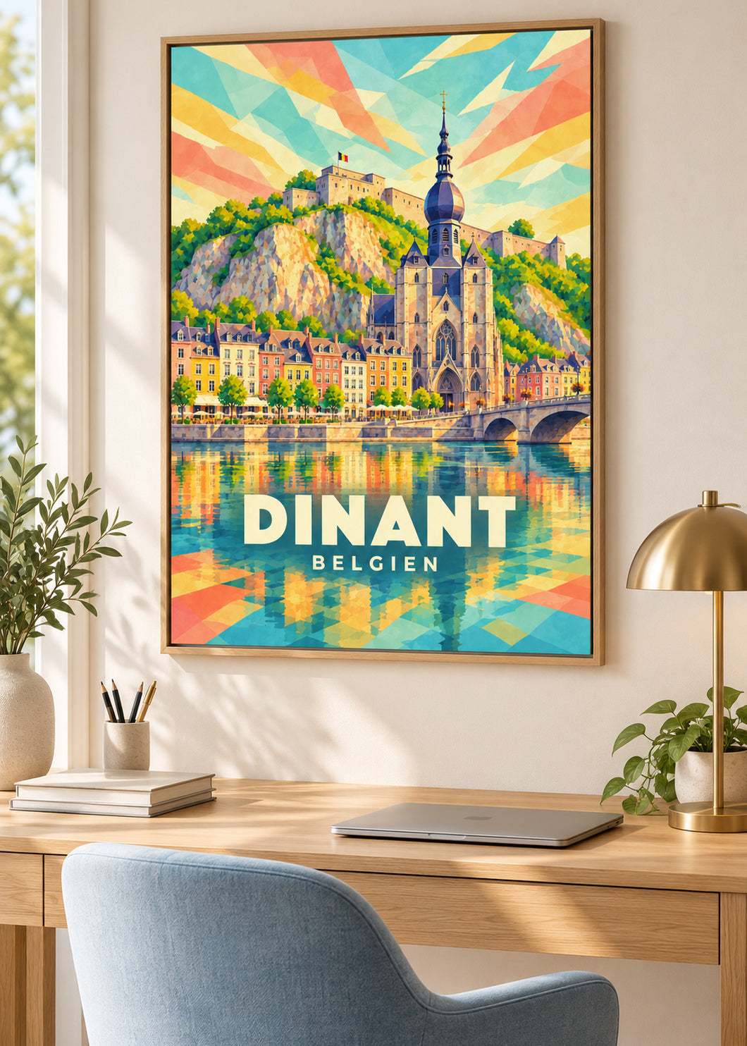 Dinant – Belgien – Naturholz-Schattenfugenrahmen