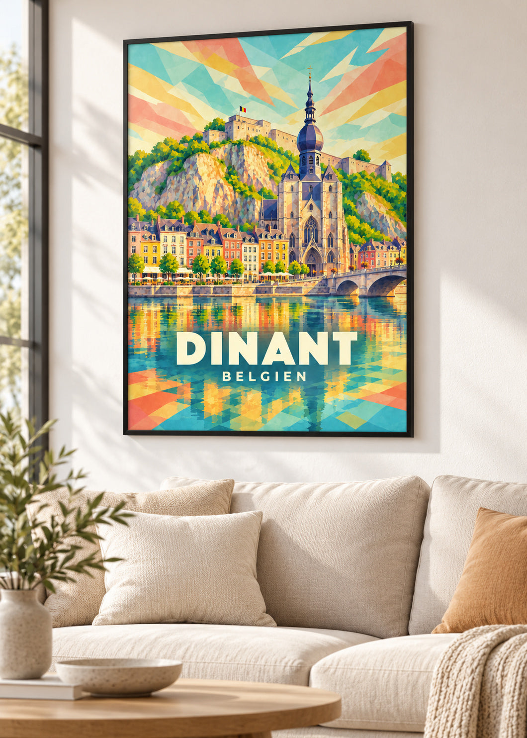 Dinant – Belgien – schwarzer Rahmen