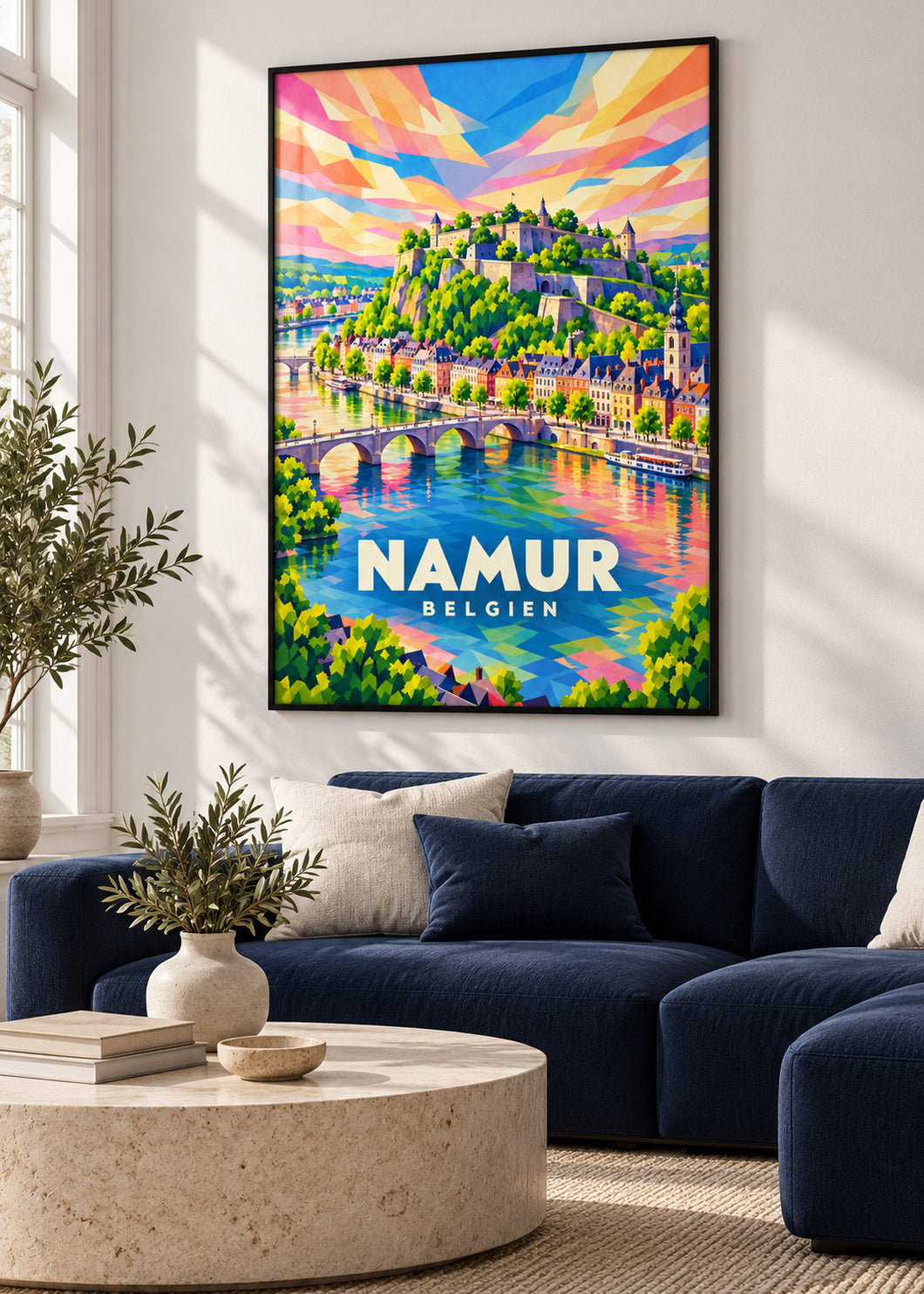 Namur – Belgien – schwarzer Rahmen