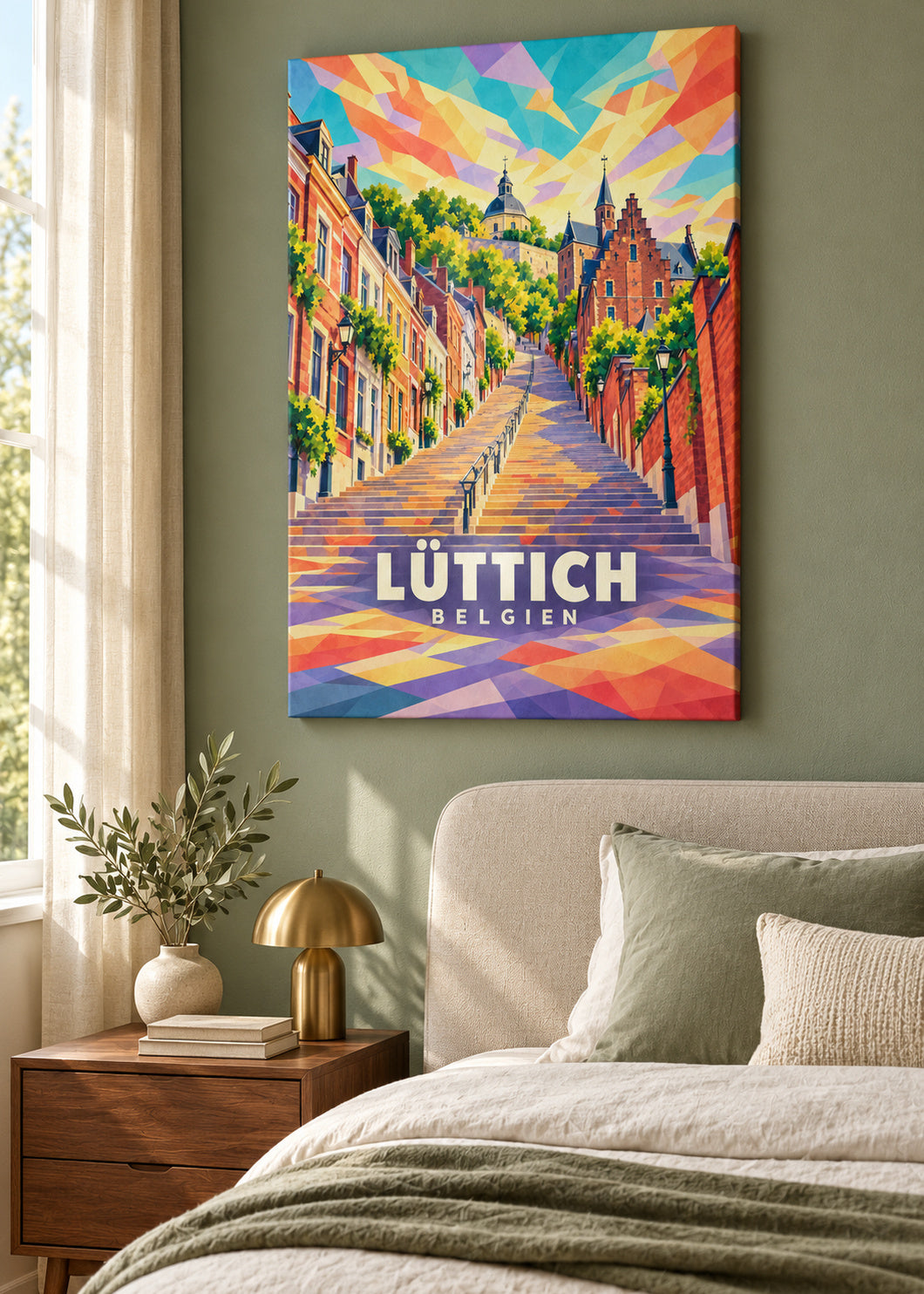 Lüttich – Belgien – rahmenlose Leinwand