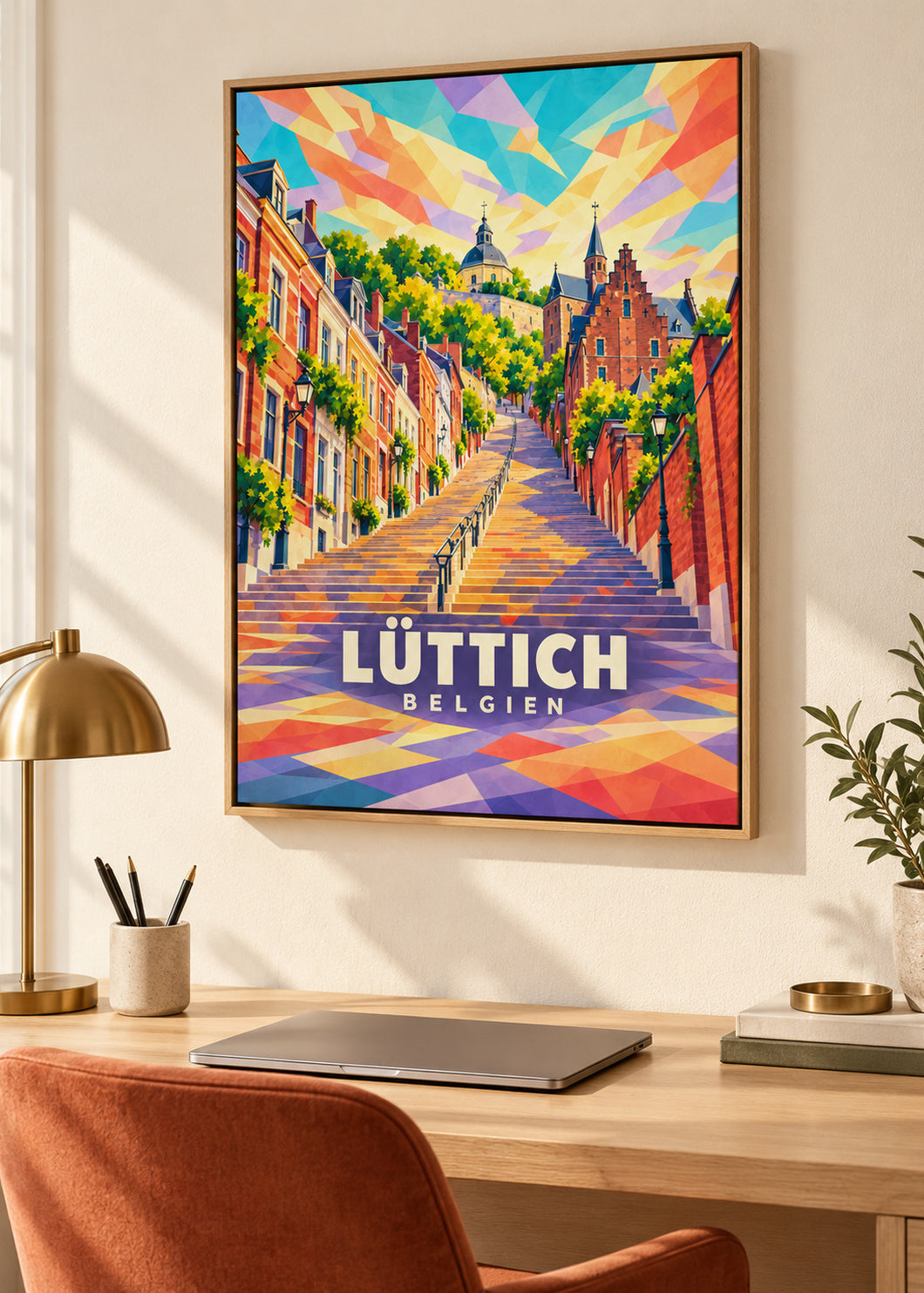 Lüttich – Belgien – Naturholz-Schattenfugenrahmen