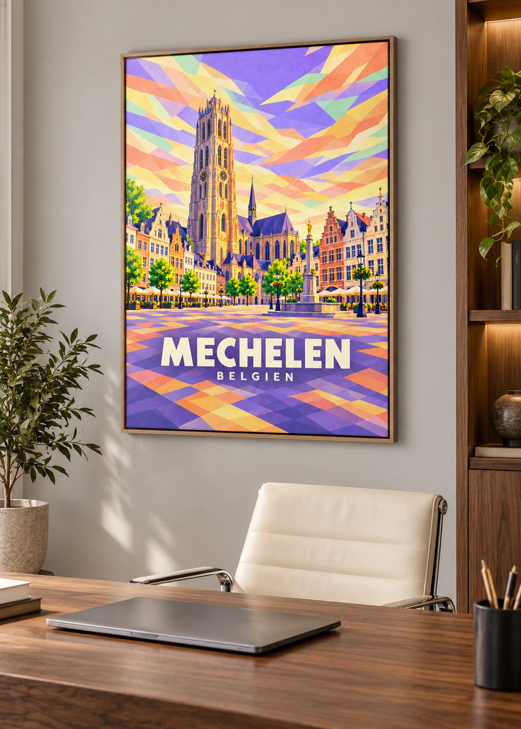 Mechelen – Belgien – Naturholz-Schattenfugenrahmen