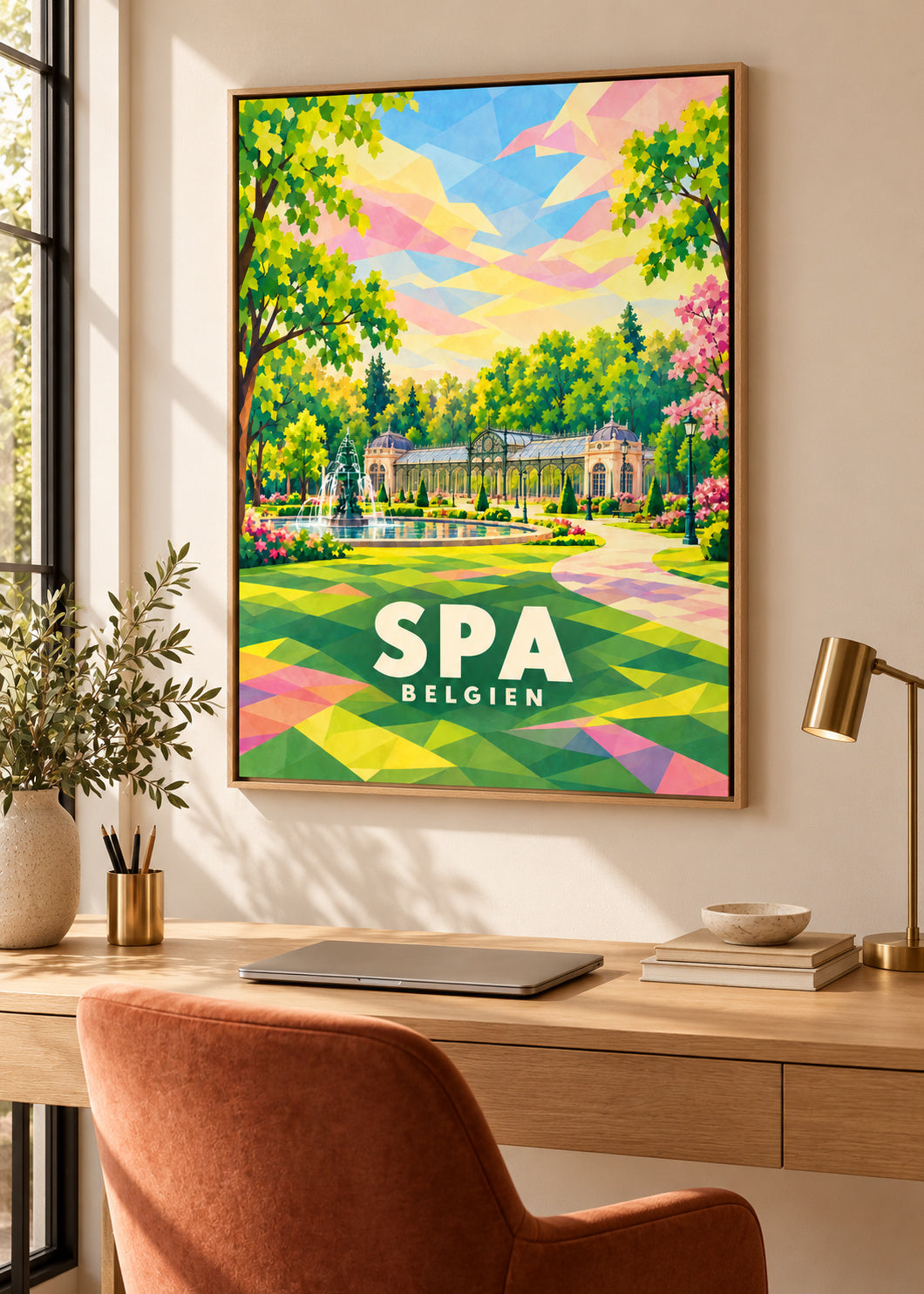 Spa – Belgien – Naturholz-Schattenfugenrahmen