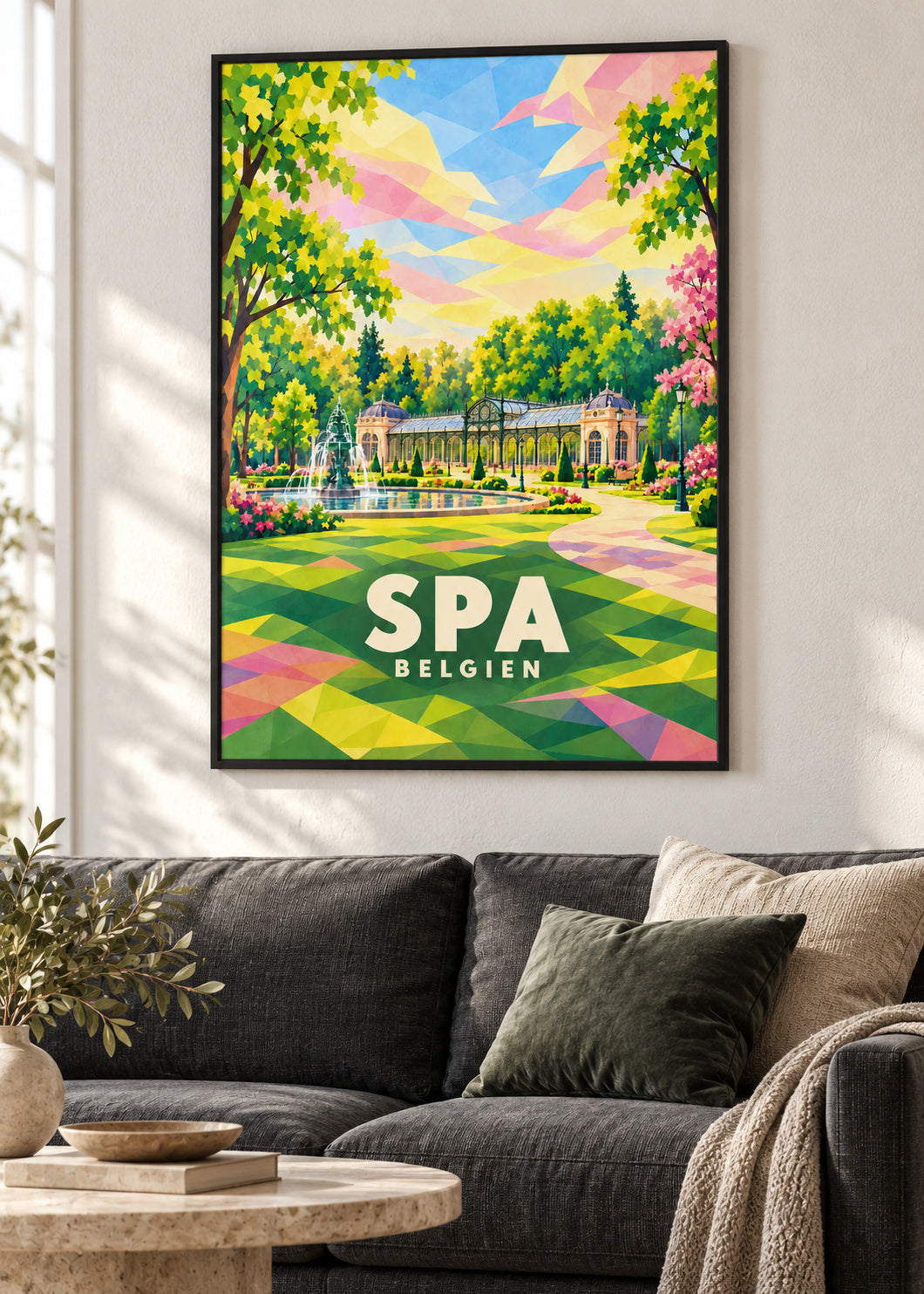 Spa – Belgien – schwarzer Rahmen