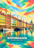 Kopenhagen – Dänemark – geometrische Illustration