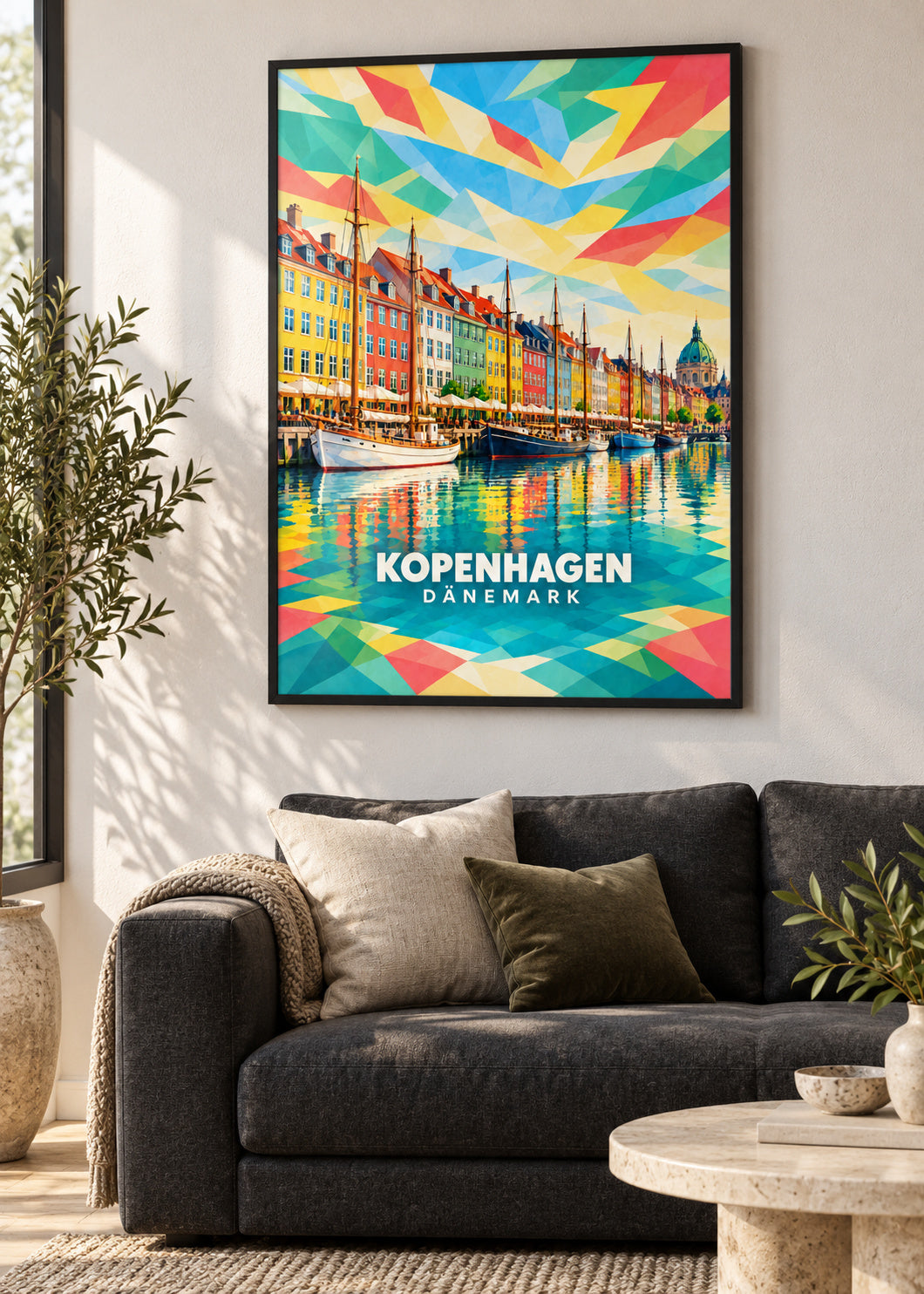 Kopenhagen – Dänemark – schwarzer Rahmen